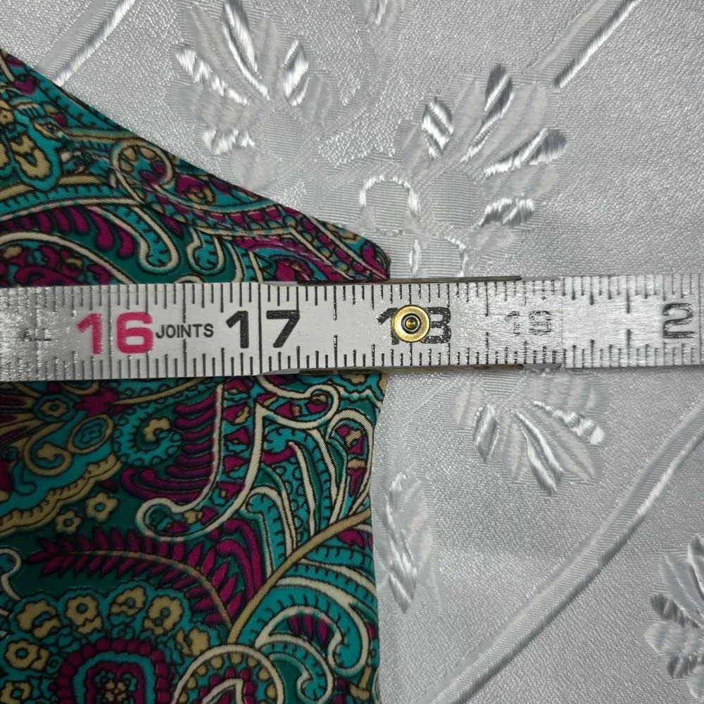 Karma Highway‎ Jumpsuit Woman One Size Paisley Print 100% Viscose Boho Festival - Picture 8 of 11